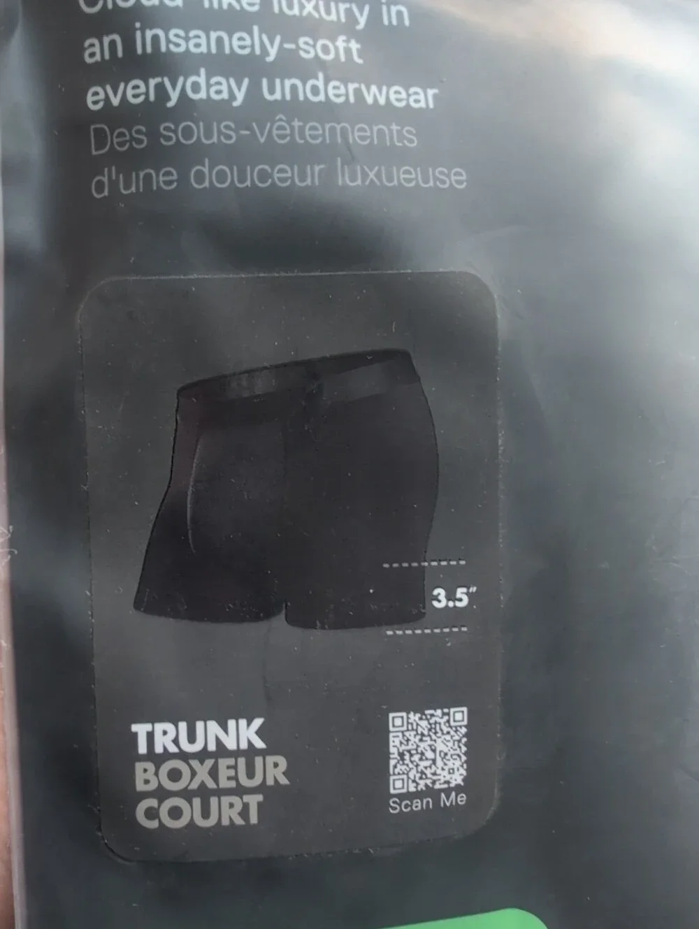 Men’s BN3TH Boxer Trunks Solid Black 3.5